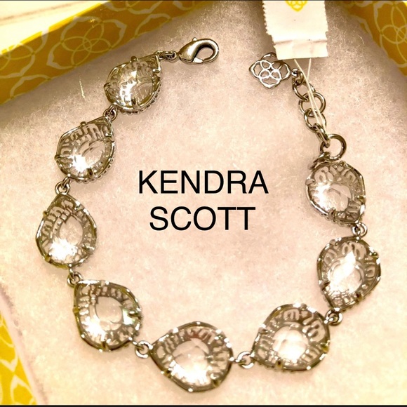 NWT Kendra Scott Brynn Bracelet Silver & Faceted - Picture 4 of 10